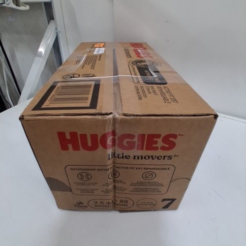 88PK HUGGIES LITTLE MOVERS BABY DIAPERS - SIZE 7 image 3