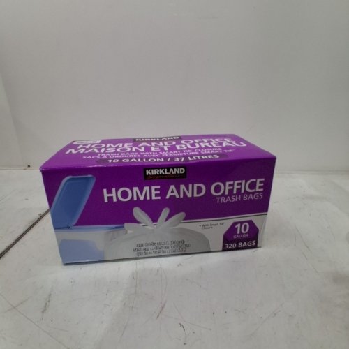 320PK KIRKLAND HOME & OFFICE TRASH BAGS - 10 GAL - WHITE image 2