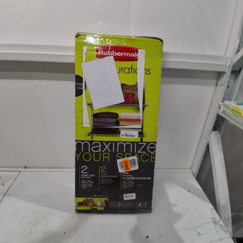 RUBBERMAID CONFIGURATIONS ADD ON SHELVES KIT - 26" EACH - TITANIUM image 4