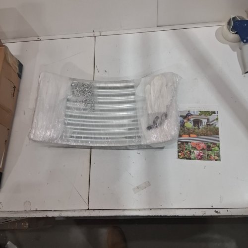 GALVANIZED CIRCULAR RAISED GARDEN BED - 18" TALL - SILVER image 2