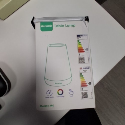 AUXMIR LED NIGHT LIGHT TABLETOP TOUCHABLE DIMMABLE LAMP WITH RGB COLORS AND 5 BRIGHTNESS MODES- 3.5" X 4.7" - DARK BROWN (MODEL:M4) image 2