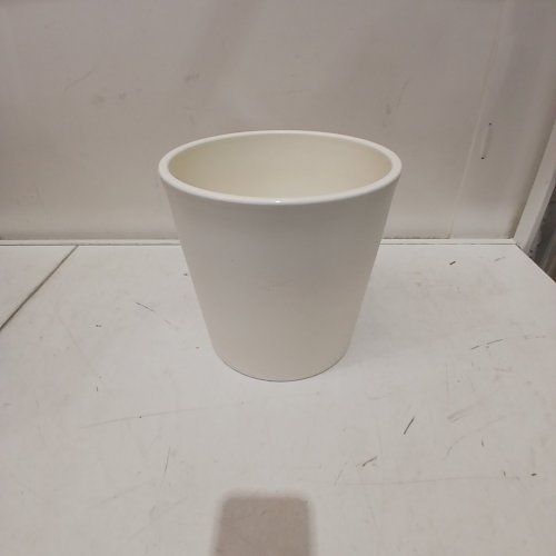 THRESHOLD WIDE AESTHETIC PLANTER - 10" - WHITE / SOUR CREAM image 3