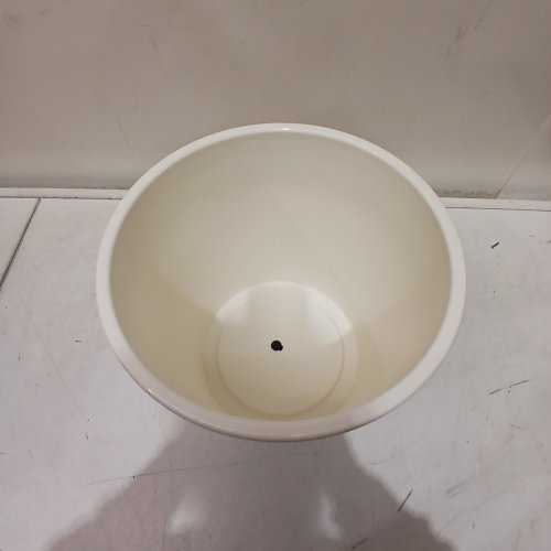THRESHOLD WIDE AESTHETIC PLANTER - 10" - WHITE / SOUR CREAM image 4