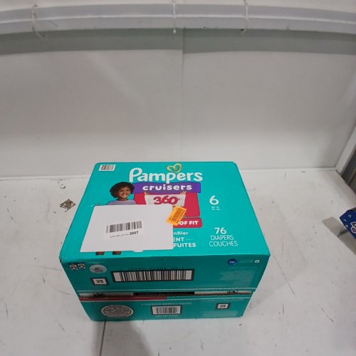 76PK PAMPERS CRUISERS 100% LEAKPROOF 360° GAP-FREE FIT DIAPERS - SIZE 6 image 2