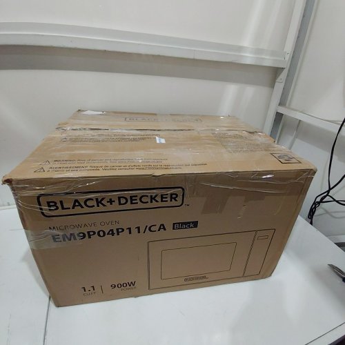 BLACK+DECKER COUNTERTOP MICROWAVE OVEN - 1.1 CU. FT/900W - BLACK (MODEL: EM9P04P11/CA) image 5
