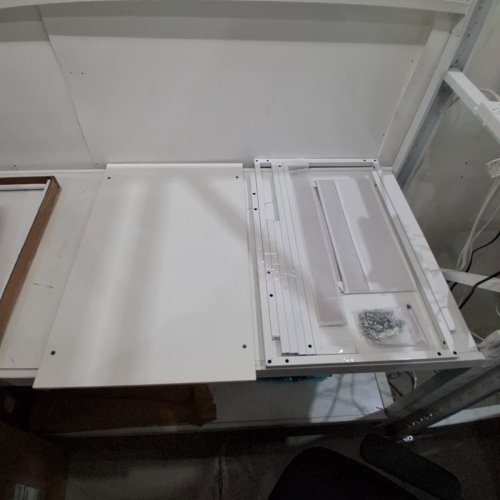 HLDIRECT COMPUTER DESK WITH STORAGE BAG HOME OFFICE DESKS FOR SMALL SPACES - 32"X20" - WHITE (MODEL: 12025WH) image 2