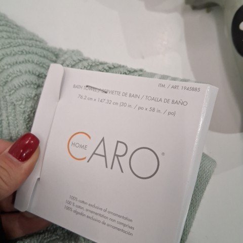 CARO HOME BATH TOWELS - 30" X 58" - GREEN (MODEL:1945885) image 3