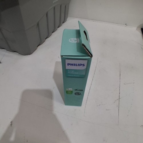 PHILIPS MINI CORD WITH SURGE PROTECTION AND THREE GROUNDED OUTLETS - 6" - 245J - WHITE - (MODEL: 8028) image 3