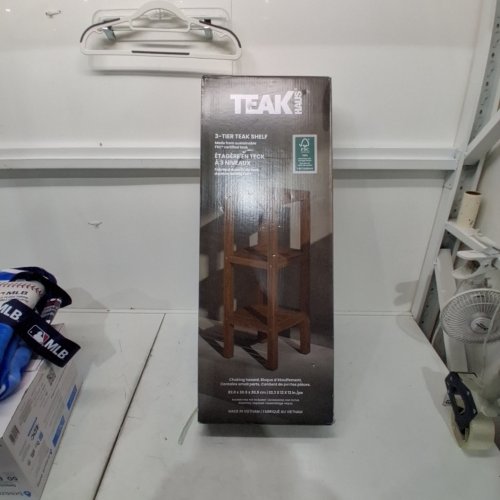 TEAKHAUS TEAK WOOD SHELF, 3-TIER, 32.3" X 12" - BROWN (MODEL:1971772) image 2