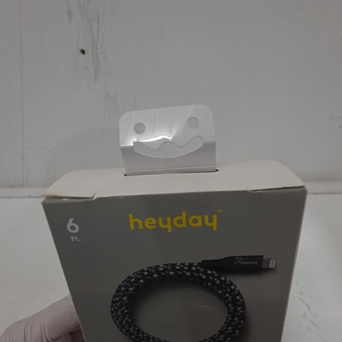 2PC HEYDAY BRAIDED LIGHTNING TO USB-A CABLES - 6FT - MARBLE/TERRAZZO image 3