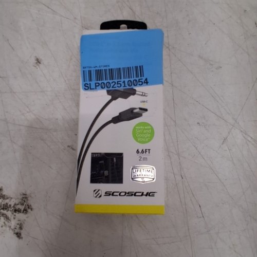 SCOSCHE USB-C TO 3.5 MM AUXILIARY AUDIO CABLE - 6.6FT - BLACK (MODEL: CAUXMICB4-SP) image 4