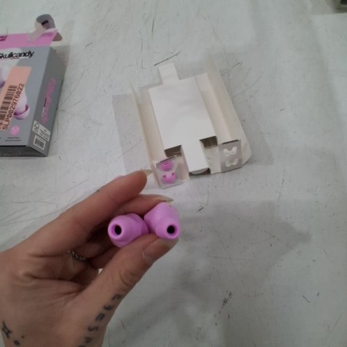 SKULLCANDY WIRELESS EARBUDS - UP TO 20 HR BATTERY LIFE; IPX4 - PINK (MODEL: SMOKIN' BUDS 360 XT) image 4