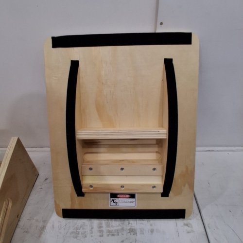 YES4ALL 2-IN-1 WOODEN BALANCE BOARDS & SLANT BOARD - 400LBS - BLACK - (MODEL: OFHA) image 4