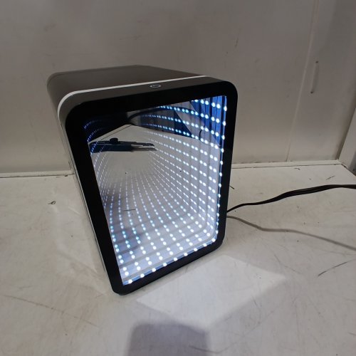 VANZBON PORTABLE COOLER/WARMER MINI REFRIGERATOR WITH MIRROR LIGHT - 12V, 100-240V - BLACK/WHITE image 2