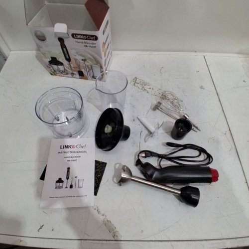 LINKCHEF 5-IN-1 BLENDER - 120 V - BLACK / RED (MODEL: HB-1580T) image 3