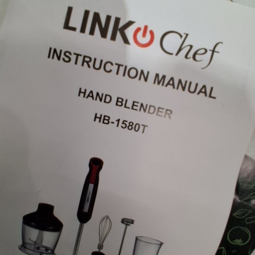 LINKCHEF 5-IN-1 BLENDER - 120 V - BLACK / RED (MODEL: HB-1580T) image 4