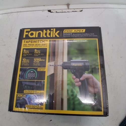 21PC FANTTIK Z100 APEX SMART BRUSHLESS CORDLESS DRILL - 1250RPM - 30NM TORQUE - BLACK (MODEL: 1922062) image 4