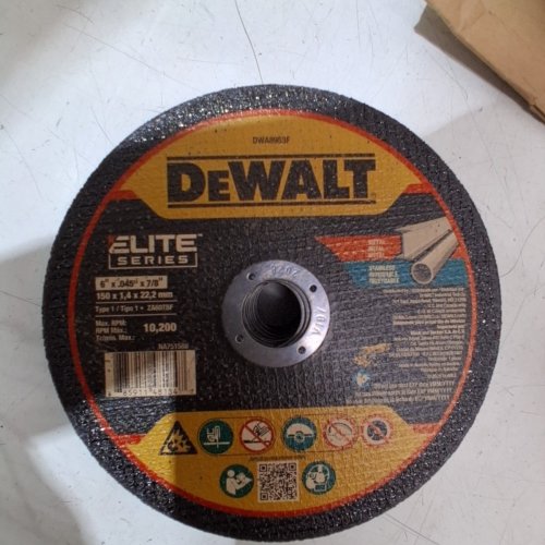 25PK DEWALT ELITE CERAMIC FAST CUT OFF WHEEL - 6" X 0.045" X 7/8" - (MODEL: DWA8953F) image 2