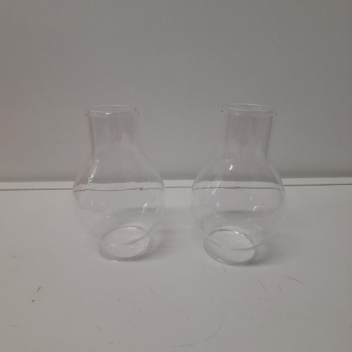 2PCS GLASS WINDPROOF CANDLE LAMP HOLDER TUBE image 3