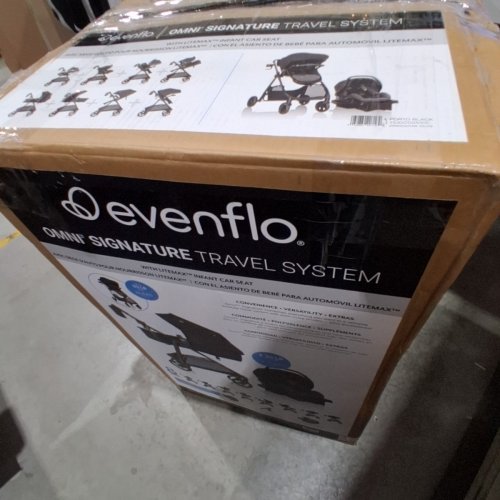 EVENFLO OMNI PLUS MODULAR TRAVEL SYSTEM WITH REAR-FACING INFANT CAR SEAT - BLACK (MODEL: TS100112510C) image 7