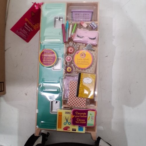 KIDS OUR GENERATION CLASSROOM COOL LOCKER SET - 18" - PEACH image 3