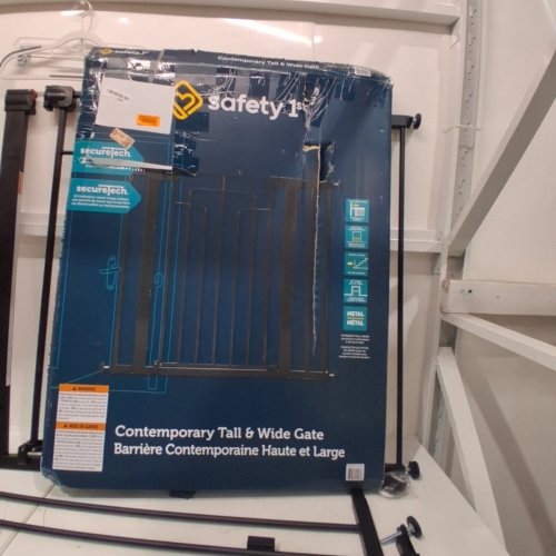 SAFETY 1ST CONTEMPORARY TALL & WIDE GATE WITH SECURETECH - 29"-47" X 36" - BLACK - (MODEL: GA176CBLK) image 4