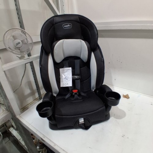EVENFLO CHASE PLUS 2-IN-1 BOOSTER CAR SEAT FOR KIDS, 5-POINT HARNESS CONVERTS TO HIGH BACK BOOSTER - HURON/BLACK/GREY (MODEL: 30712344C) image 3