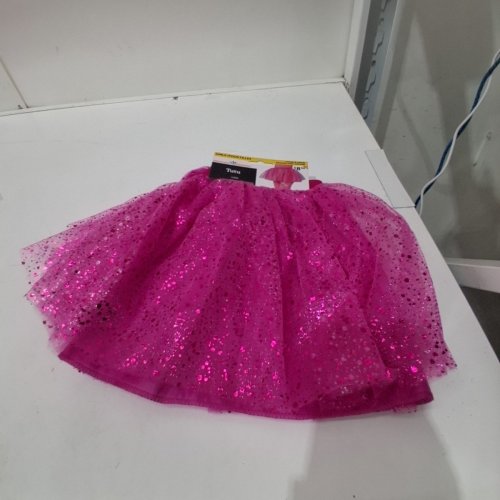 GIRL'S WAY TO CELEBRATE SPARKLY SHORT TUTU - LARGE - PINK image 2