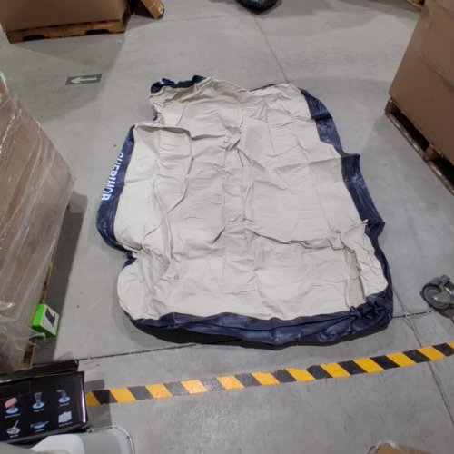 CHERIMOR AIR MATTRESS WITH BUILT-IN PUMP - 18" RAISED - FULL - WHITE/BLUE (MODEL: A-F-18-GRWH) image 3
