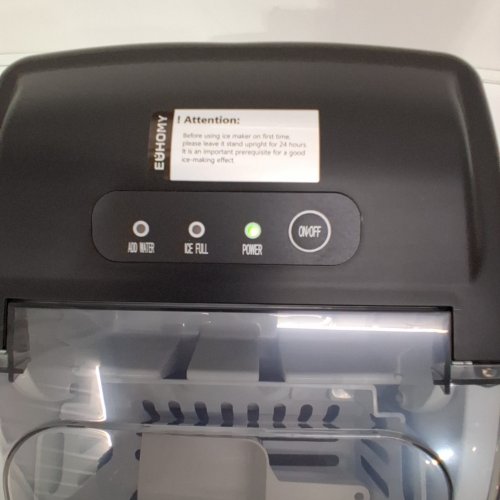 EUHOMY COUNTERTOP ICE MAKER WITH HANDLE - BLACK (MODEL: IM-06D) image 2
