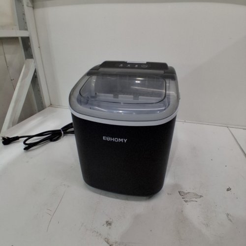 EUHOMY COUNTERTOP ICE MAKER WITH HANDLE - BLACK (MODEL: IM-06D) image 3