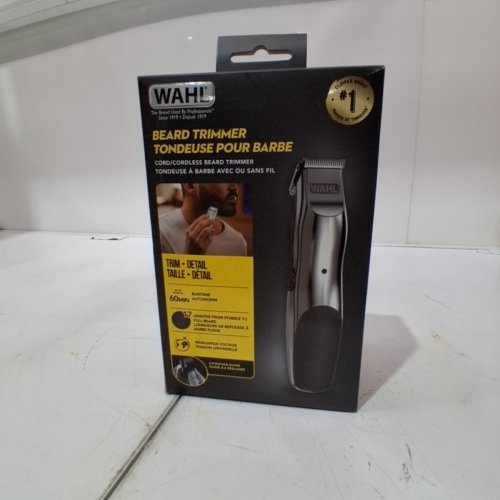 15PC WAHL RECHARGEABLE BEARD TRIMMER FOR STUBBLE TO FULL BEARD - SILVER/BLACK - (MODEL: 3243) image 6