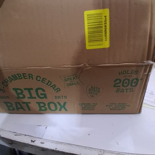WILDYARD BIG BAT BOX HOUSE - 3-CHAMBERS - UP TO 200 BATS - 27" X 15.5" - CEDAR image 2