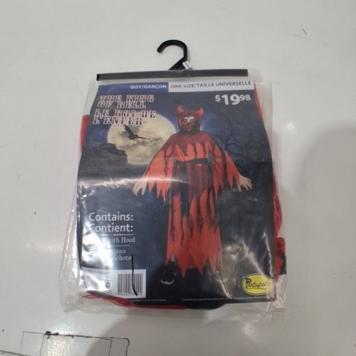 BOYS PARTYHOLIC THE KING OF HELL COSTUME - OSFM - RED/BLACK (STYLE: 13222) image 2