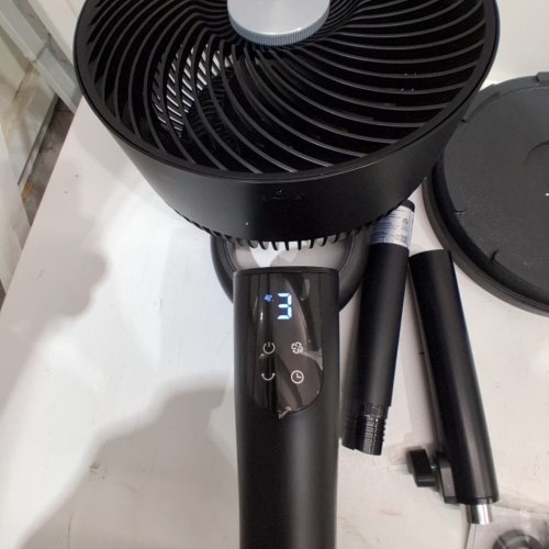 DREO OSCILLATING STANDING FAN WITH 90° ROTATION DC MOTOR 3 MODES AND ADJUSTABLE HEIGHT - 42.13" - BLACK (MODEL: DR-HPF013) image 2