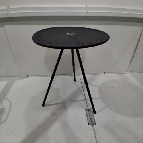 SMALL ROUND PORTABLE CAMPING TABLE - 14.9" X 18.8" - BLACK image 5