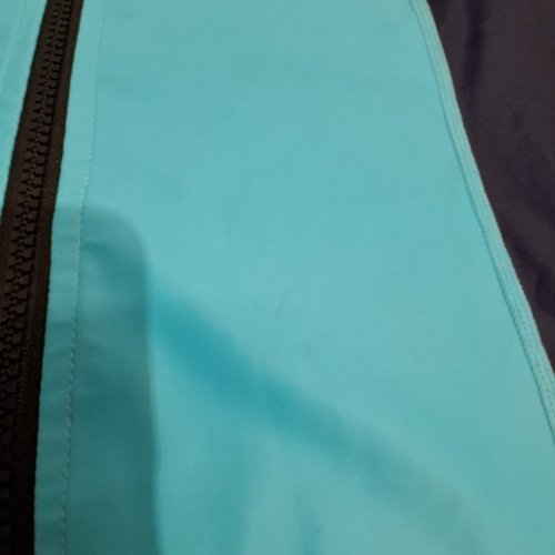 WOMEN'S LONG SLEEVE ZIP-UP SWIMG SHIRT - MEDIUM - BLUE / NAVY image 2