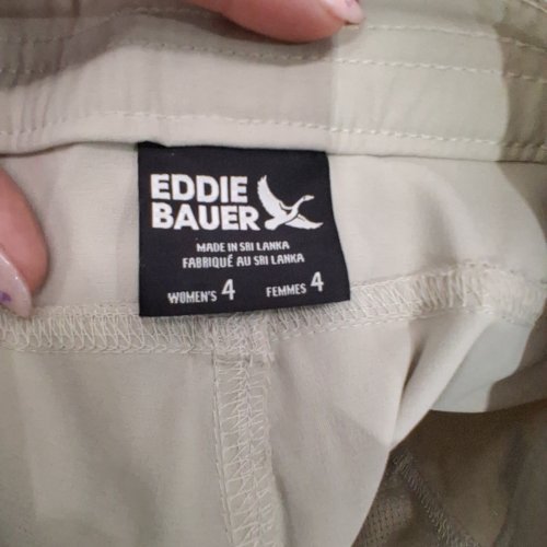 WOMENS EDDIE BAUER TECH SHORTS - 7" INSEAM - 4 - BEIGE (STYLE: 1859437) image 2