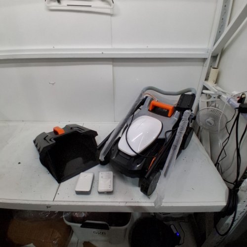 LITHELI CORDLESS LIGHT WEIGHT LAWN MOWER U20 HANDY - 20V - 13" - WHITE/GREY/ORANGE (MODEL: EGT010172) image 4