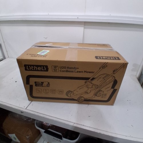 LITHELI CORDLESS LIGHT WEIGHT LAWN MOWER U20 HANDY - 20V - 13" - WHITE/GREY/ORANGE (MODEL: EGT010172) image 5