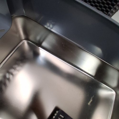 COVERED CAT LITTER BOX WITH DOOR, SCOOP AND MAT - GREY image 5