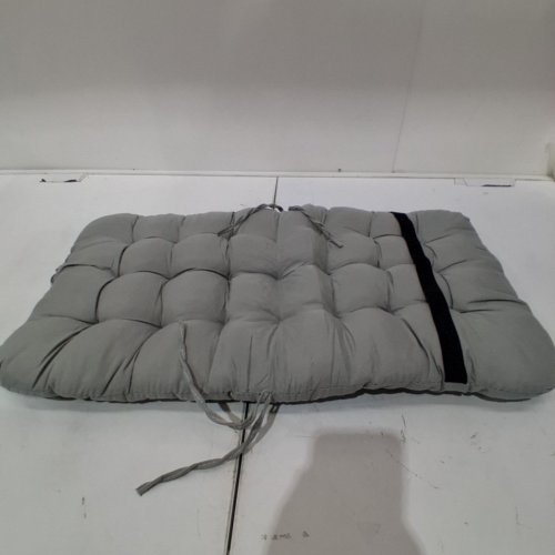 SMALL CHAIR CUSHION WITH ELASTIC BAND - 24"X14" - GREY image 3