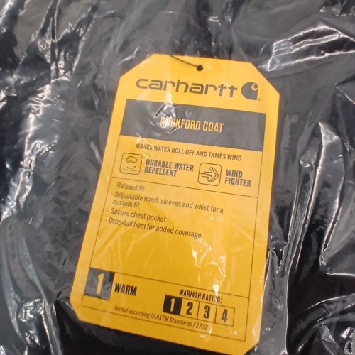 WOMEN'S CARHARTT ROCKFORD WATER REPELLENT COAT - EXTRA LARGE (16-18) - BLACK (STYLE: 104221-N04) image 3