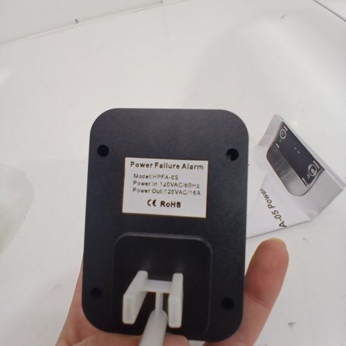 BRIIDEA POWER FAILURE OUTASGE ALARM WITH LED INDICATOR - 120VAC/60HZ INPUT, 120VAC/16A OUTPUT - BLACK (MODEL: HPFA-05) image 3