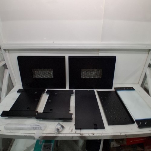 WALL-MOUNT 6U SERVER RACK WITH LOCKABLE DOOR - 23.6" X 17.7" X 13.8" - BLACK image 2
