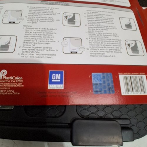 2PK GMC HEAVY DUTY MUD FLAP GUARDS - 12" X 36" - BLACK/CHROME (MODEL : 001841R01) image 4