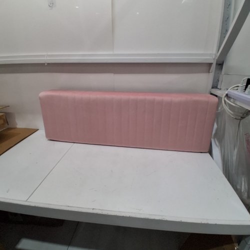 FURNIMART VELVET UPHOLSTERED OTTOMAN BENCH - 44" - PINK (MODEL: FM-4701) image 2