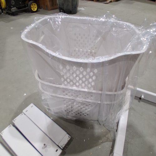 3-TIER MULTIPURPOSE SORTER LAUNDRY BASKET WITH WHEELS - WHITE (827-3) image 4