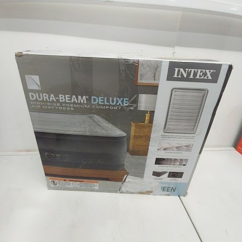 INTEX DURA BEAM PLUS DELUXE PILLOW REST RAISED AIRBED QUEEN SIZE 22" HIGH image 4