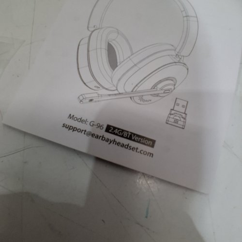 EARBAY GAMING HEADSET WITH MIC - 2.4G/BT - BLACK / WHITE (MODEL: G-96) image 4